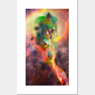 Cosmic Lady Astronaut Posters and Art